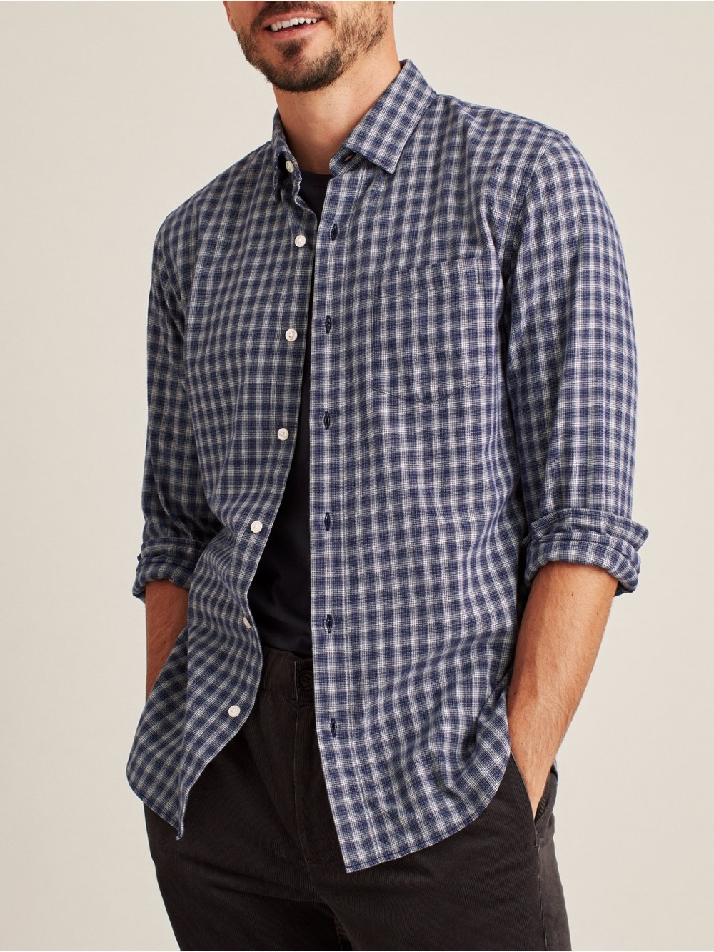 Bonobos Slim Fit Flannel Plaid Button Shirt Sz XL